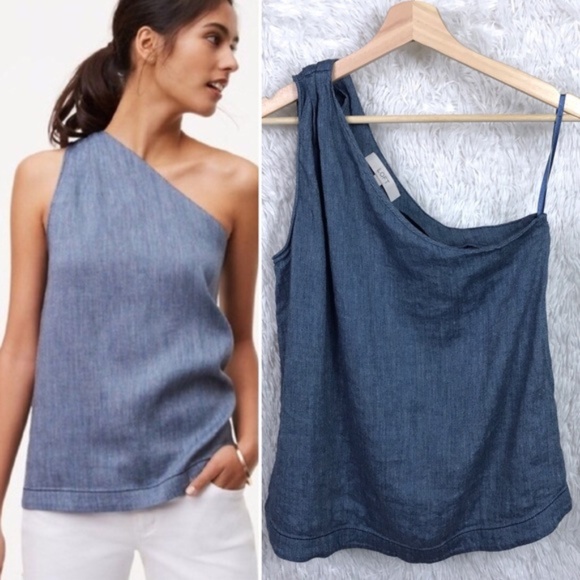 linen one shoulder top